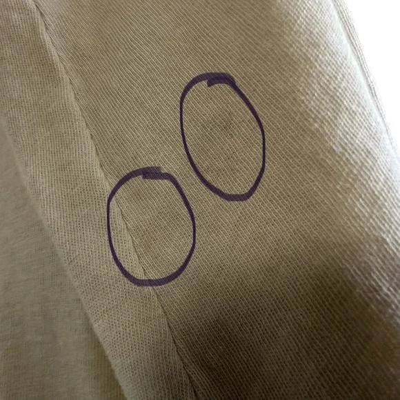 Set Active Womens Lot Of 2 Crop Long Sleeve T Shirt Sz Large Brown Tan Relaxed - Picture 15 of 16